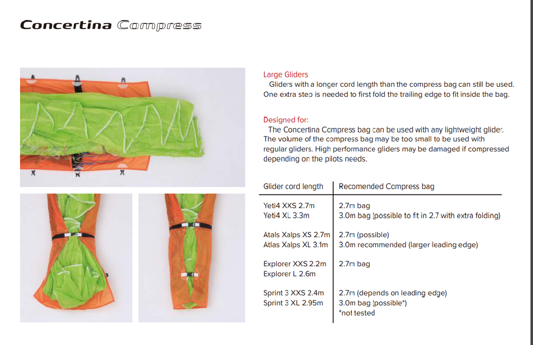 GIN Concertina Compress bag